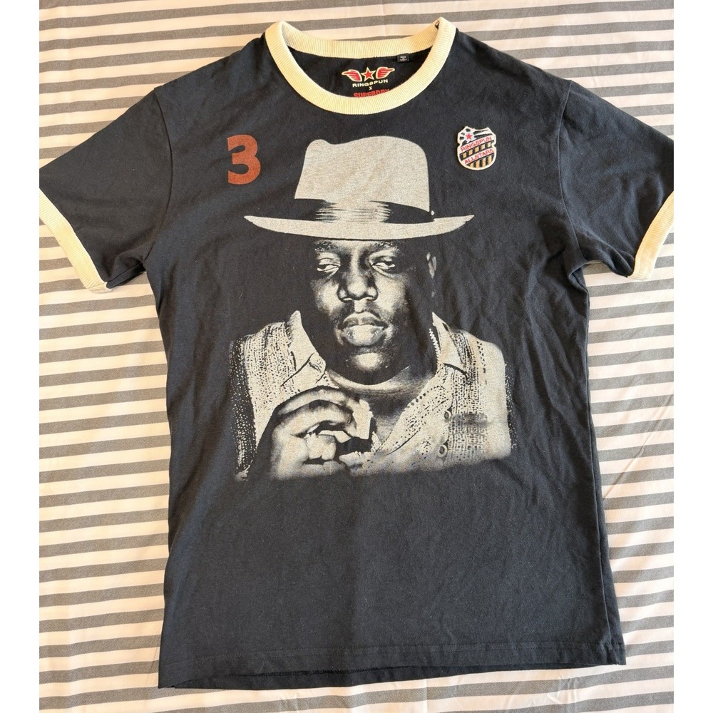 Superdry x Ringspun Notorious B.I.G. Shirt Allstars Smal Vintage 90s Hip Hop Y2K